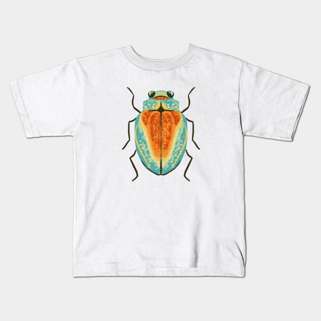 Colorful Bug Kids T-Shirt by Salty Siren Studios